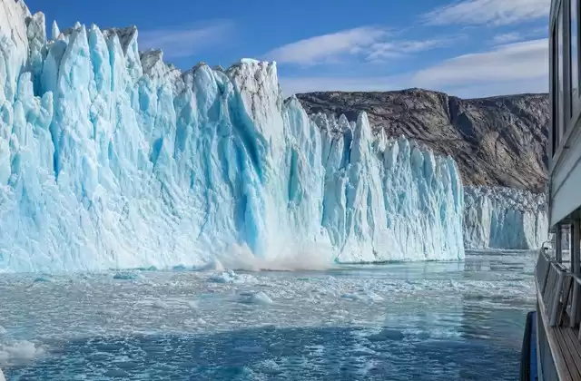 Acercarse al glaciar Eqi
