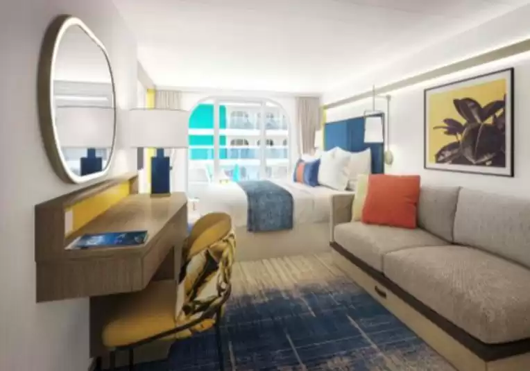 Cabina familiar con balcón y vista al Surfside